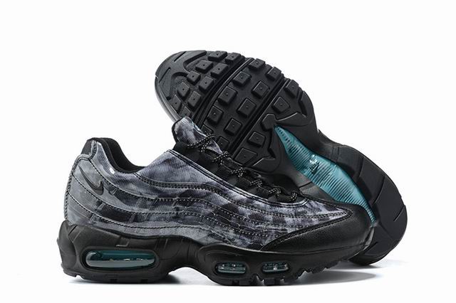 Nike Air Max 95 Men's Shoes Black Grey-11 - Click Image to Close